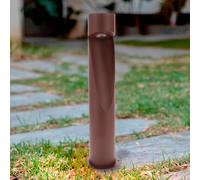 M Ledme - Baliza Led Andru Rust Brown 10W, 1000 lumen, Luz regulable de luz calida a fria, Cct, Impermeable IP65, 80 cm, para jardín, Terraza, Entradas y Patios.