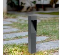 M Ledme Baliza LED Exterior Bornos Grey 10W IP65, Luz CCT Ajustable, Iluminación Moderna para Jardín, Senderos y Entradas, Resistente al Agua