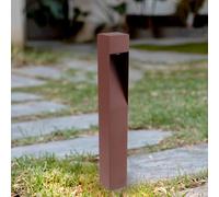 M Ledme- Baliza LED Exterior Bornos Plus Rust Brown 10W IP65, Luz CCT Regulable, Baliza Moderna para Jardín, Caminos y Entradas, Resistente al Agua
