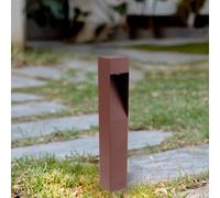 M Ledme- Baliza LED Exterior Bornos Rust Brown 10W IP65, Luz CCT Ajustable, Iluminación Moderna para Jardín, Senderos y Entradas, Resistente al Agua