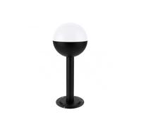 M Ledme - Baliza LED exterior serie Cam, Casquillo E27, IP44 impermeable, acabado negro. Ideal para entradas, fachadas, jardines (Bombilla no incluida)