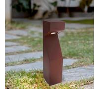 M Ledme- Baliza LED Exterior Teba Rust Brown 10W IP65, 1000lm, Luz CCT Ajustable, Baliza Moderna para Exteriores, Jardín y Caminos, Diseño Elegante
