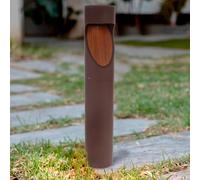 M Ledme - Baliza Led Milu Rust Brown 10W, 1000 lumen, Luz regulable de luz calida a fria, Cct, Impermeable IP65, 80 cm, para jardín, Terraza, Entradas y Patios.