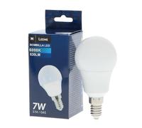 M Ledme - Bombilla Led E14 G45 7W, (Eq. 60W), Luz blanca Fría (6000k), casquillo E14, 630 Lumen, IP20, Apertura del Haz de Luz 270 nergética y Bajo Consumo. LM7012