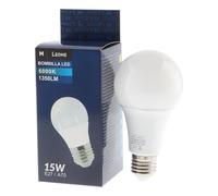 M Ledme - Bombilla Led E27 A70 15W, (Eq. 110W), Luz blanca Fría (6000k), casquillo E27, 1350 Lumen, IP20, Apertura del Haz de Luz 270 nergética y Bajo Consumo. LM7046