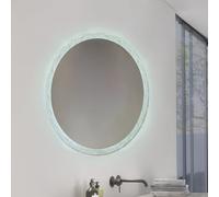 M Ledme - Espejo Baño con Luz, 80 cm, Serie Jubrique, 15W, Regulable, Regulable de Color Blanco Calido, Neutro o Frio (CCT), Interruptor Táctil, Cristal Templado, IP44, Acabado Transparente, LM9308.