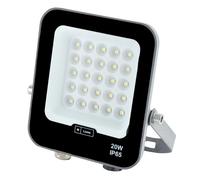 M Ledme - Foco Proyector Led Napoli Plus 20W, 2.400 lumen, IP65 Regulable, Color Luz cálida (3000k), Iluminación exterior, De uso para jardín, patios, parking, hotel, naves etc.