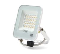 M Ledme - Foco Proyector Led Napoli Plus White 20W, Protección IP65, Regulable de Luz Fría a Luz Cálida 2700K-6500K, Iluminación exterior, De uso para jardín, patios, parking, hotel, naves etc.