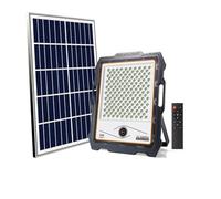 M Ledme - Foco Proyector Led Solar Con Cámara Jeff 300W, luz fría (6000k), Sensor de movimiento/crepuscular, 1080P, Impermeable IP67, 2900lm, Control remoto con App, Para Patio, Jardín, Camino.