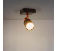 M Ledme - Lámpara de Techo Serie Gold, 1 Foco Gu10, Para Uso en Interiores Secos IP20, Aplicable a Baño, Salón, Dormitorio y Cocina (No incluye bombilla)
