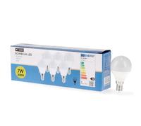 M Ledme - Pack 6, Bombilla Led E14 G45 7W, Luz cálida (3000k), casquillo E14, 630 Lumen, IP20, Apertura del Haz de Luz 200 nergética y Bajo Consumo. LM7609