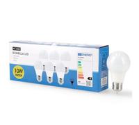 M Ledme - Pack 6, Bombilla Led E27 A60 10W, Luz Cálida (3000k), casquillo E27, 820 Lumen, IP20, Apertura del Haz de Luz 200°, Eficiencia energética y Bajo Consumo. LM7612