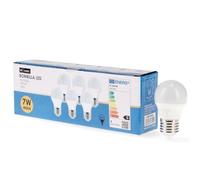 M Ledme - Pack 6, Bombilla Led E27 G45 7W, Luz neutra (4000k), casquillo E27, 630 Lumen, IP20, Apertura del Haz de Luz 200 nergética y Bajo Consumo. LM7604