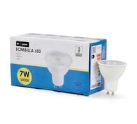 M Ledme - Pack 6, Bombilla Led Gu10 Smd Plus 7W, Luz neutra (4000k), casquillo Gu10, 580 Lumen, IP20, Apertura del Haz de Luz 60 nergética y Bajo Consumo. LM7614