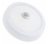 M Ledme -Panel de Superficie Circular Serie Sensor Light 18W, 1800 lm, 6000K Luz Fría, Sensor de Movimiento, IP20, Ø22,2 cm, 222 x 43 mm, Aluminio y PC, Blanco, LM5571