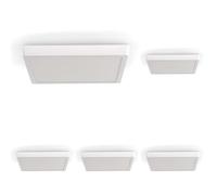 M Ledme - Panel de Superficie Serie Slim Cuadrado 25W, 2500lm, Luz Neutra (4500k). Lámpara de techo de interiores IP20. Ideal para Cocina, Dormitorio., Baño. Instalación sencilla, LM5257.