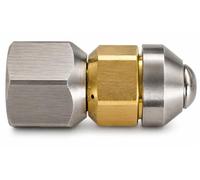 M&M Smartek Boquilla para limpieza de tuberías Karcher Kränzle Nilfisk etc. (1/8" 1/4", muelle giratorio rígido, boquilla giratoria, 1/8")