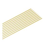 M METERXITY 10 Pcs 0.4mmx200mm H65 Barras Redondas de Latón Macizo | Remache de Torno Tubo de Latón, para Pasadores de Mango de Cuchillo Material Suministros, Barras de Latón