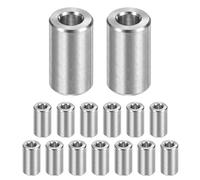 M METERXITY 15 espaciadores de acero inoxidable M6 304 de 5 mm de diámetro interior x 10 mm de diámetro exterior x 18 mm de largo, buje de separación de tornillo de metal, acabado liso, espaciador