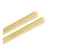 M METERXITY 2-Pack Varilla de Latón 5mmx300mm Varillas Redondas de Latón | Sólido H59, Remache de Torno Tubo de Stock, para Pasadores de Mango de Cuchillo Material Suministros