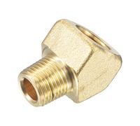 M METERXITY Latón Macho a Hembra Tubería Montaje Extensión, 45 Grados Codo Manguera Adaptador, Aplicar a Exterior/Grifo/Industrial (1/8NPT Rosca)