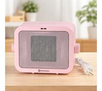 M mimotec - Calefactor Cerámico Eléctrico Pink Scatola 1500W, Potencia Regulable 750-1500W, Silencioso, Protección Contra Sobrecalentamiento, Calefactor Portátil para Interior