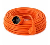 M mimotec -Prolongador Eléctrico Schuko 20M Profesional 3x1.5mm, Cable Extensión Naranja 16A 250V Resistente para Exterior Cubierto y Taller