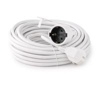 M mimotec -Prolongador Eléctrico Schuko 5M 3x1.5mm con Toma de Tierra, Alargador de Enchufe Blanco 16A 250V para Hogar, Oficina y Electrodomésticos