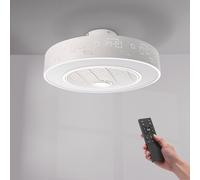 M mimotec - Ventilador de Techo Led Plus Sticks con luz y Mando a Distancia, Bajo consumo, motor DC, 5 aspas, 6 velocidades, Silencioso, con APP