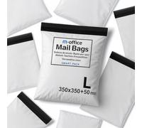 m-office Bolsa Envío 100 uds L (300×400+50 mm) - Sobres envíos | Bolsas Ropa vinted | Embalaje Paquetes Shipping Bags | Envíos Online