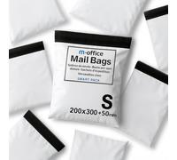 m-office Bolsa Envío 50 uds S (200×250+50 mm) - Sobres envíos | Bolsas Ropa vinted | Embalaje Paquetes Shipping Bags | Envíos Online