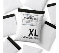 m-office Bolsa Envío 50 uds XL (350×450+50 mm) - Sobres envíos | Bolsas Ropa vinted | Embalaje Paquetes Shipping Bags | Envíos Online