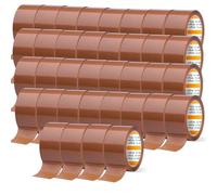 m-office Cinta Adhesiva, Cinta Adhesiva Marrón de Embalar, Rollo de Cinta para Embalaje de Cajas, Envíos, Mudanzas y Manualidades, Precinto Seguro y Resistente, Cinta Adhesiva (36 unds, 48mmx120m)