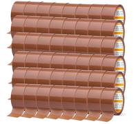 m-office Cinta Adhesiva, Cinta Adhesiva Marrón de Embalar, Rollo de Cinta para Embalaje de Cajas, Envíos, Mudanzas y Manualidades, Precinto Seguro y Resistente, Cinta Adhesiva (48 unds, 36mmx120m)