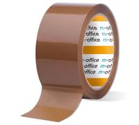 m-office Cinta Adhesiva, Cinta Adhesiva Marrón de Embalar, Rollo de Cinta para Embalaje de Cajas, Envíos, Mudanzas y Manualidades, Precinto Seguro y Resistente, Cinta Adhesiva (1 und, 36mmx66m)