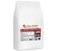 M-REFRACTARIO GRIS de Tecno Prodist (SACO 10 Kg) Mortero refractario especial para ladrillos refractarios y enlucidos en zonas que alcancen altas temperaturas como barbacoas, hornos o chimeneas(Gris)