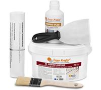 M-REPAR SUELOS de Tecno Prodist (2,5 Kg + Kit) - Mortero de reparación suelos hormigón o cemento, incluso con tráfico rodado (transitable por vehículos en 2 horas)