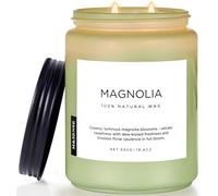 M&SENSE Velas Aromáticas Magnolia 550g, 110 Horas de Larga Duración, Cera de Soja Natural, Velas Perfumadas Grandes para Ambientar el Hogar, Decoración Elegante y Regalos para el Día de la Madre