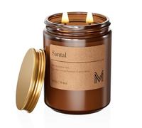 M&SENSE Velas perfumadas de regalo para mujer, 550 g, cera de soja natural de 2 mechas, velas grandes de 110 horas de combustión de aromaterapia, regalo perfecto para Halloween, Navidad