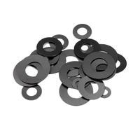 M2-M20 Arandela de almohadilla plana de nailon negro Junta de almohadilla plana delgada(M3x7x0.3mm(500pcs))