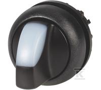 Interruptor M22S-WRLK-W: varilla giratoria de 22 mm.Pos: 2 blanco M22-FLED,M2...