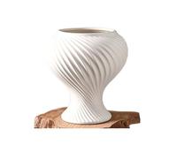 M4VJjuhEC Decoración de jardín A Minimalist, Creative and Elegant Ceramic Plant Pot; A Stylish Home Vase(Blanco)
