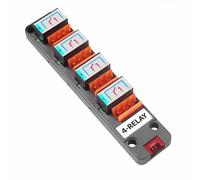 M5Stack 4 unidades Realy: 10 A constante/16 A pico, GPIO, I2C y Grove, control de bus único, CC 30 V/CA 220 V, bobina de 5 V, incluye cable HY2.0-4P Grove (20 cm) y 4 terminales 3.96 (4 unidades