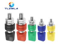 M6 * 60 poste de encuadernación 6MM M8 M10 Terminal de tapa plana de cobre puro agujero de 4mm toma de plátano 40A 60A 100A columna de puesta a tierra de alta corriente Rojo