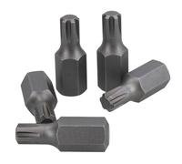 M7 Male Short (30mm) Ribe Bit 5 Pack With 10mm Hex End S2 Steel Bergen