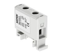 MAA1016A10 Morek 3736 - Bloque de distribución para cable AL/Cu (1,5-16 mm², 1 polo, 1000 V CA/CC, terminal aislado)