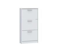 Mac Zapatero Blanco mate de 3 puertas abatibles
