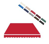 MACAGGTNTU Toldo Retráctil Recambio De Tela 200 240 300 350 400cm Cubierta del Toldo De La Sombra del Sol, Lona Recambio Jardín Patio Terraza Balcón(Red,7.8x6.5ft/240x200cm)