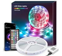 Macchiatto LED-Streifen Luces Led 15M, Tiras Led RGB, Sincronización Musical Bluetooth, Control con App y Mando a Distancia, Luz para Decoración TV Cocina Fiesta, LED para Sala, Cocina, Fiesta