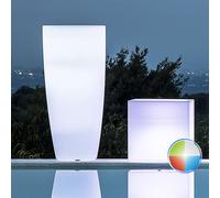 Maceta Agave de Resina Redonda Con Luz Multicolor H90 Ø 40Cm